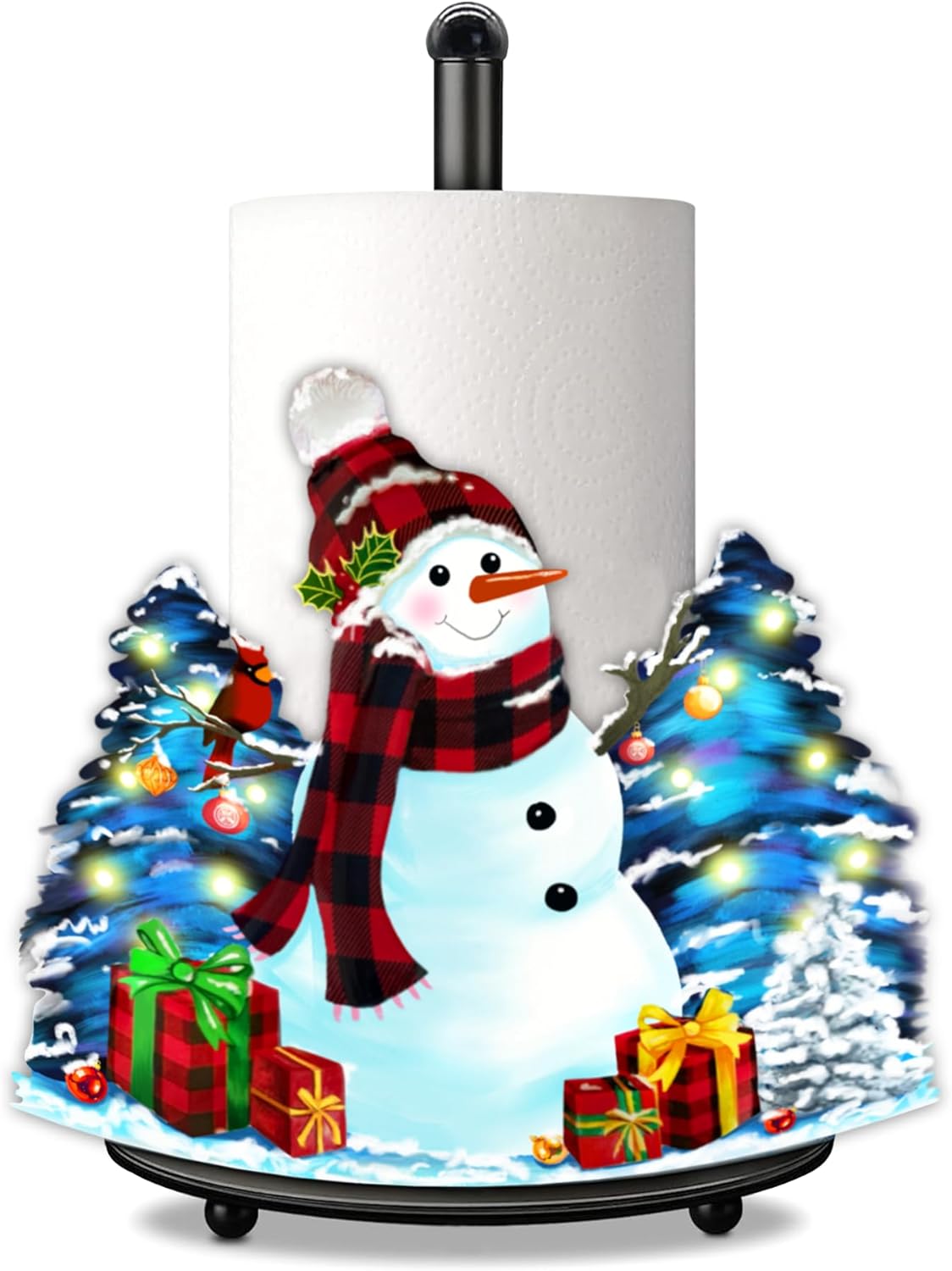 Snowman Christmas Paper Towel Holder Countertop